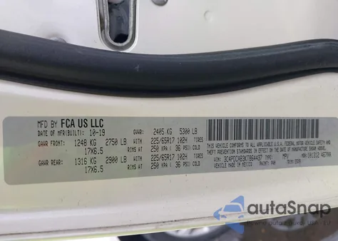 2019 Dodge Journey Se Value Package из США, поврежденный, VIN 3C4PDCAB3KT864437